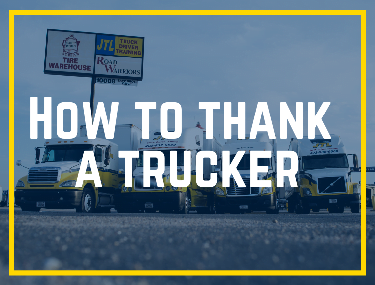 Saying Thank you to Our Truck Drivers